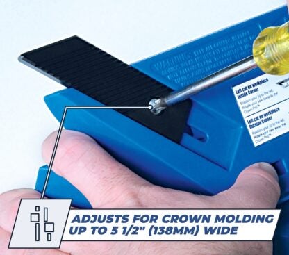 Kreg KMA2800 Crown Molding Tool, Plastic, For: Crown Molding up to 5-1/2 in W with 12 in Saw