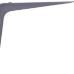 ProSource 21137PGL-PS Shelf Bracket, 40 lb/Pair, 5 in L, 4 in H, Steel, Gray Sells in Quantity of 20