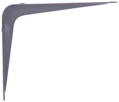 ProSource 21137PGL-PS Shelf Bracket, 40 lb/Pair, 5 in L, 4 in H, Steel, Gray Sells in Quantity of 20