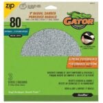 Gator 6427012 Drywall Sanding Disc, 9 in Dia, 80 Grit, Medium, Ceramic Alumina Abrasive