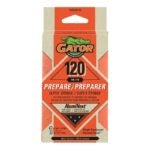 Gator 734201220 Sanding Sponge, 5 in L, 3 in W, 120 Grit, Aluminum Oxide Abrasive