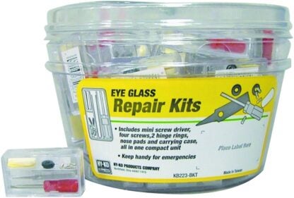 Hy-Ko KB223-BKT Eyeglass Repair Kit, Plastic Sells in Quantity of 50