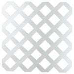 UFP 79897 Tradition Diamond Lattice, 8 ft L, 4 ft H, 2-3/4 in Mesh, Plastic, White