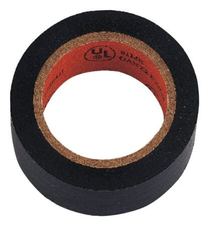 Vulcan W501D Electrical Tape, 30 ft L, 0.75 in W, PVC Backing, Black Sells in Quantity of 18