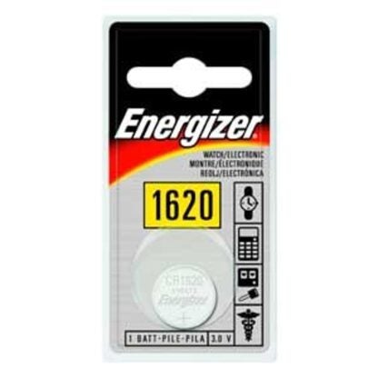 Energizer ECR1620BP Coin Cell Battery, 3 V Battery, 81 mAh, Lithium, Manganese Dioxide Sells in Quantity of 6