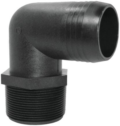 Green Leaf EL1212P Hose to Pipe Elbow, Polypropylene, Black Sells in Quantity of 5