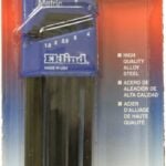 Eklind 10609 Hex Key Set, 9-Piece, Steel, Black