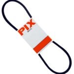 PIX X'SET A21/4L230 V-Belt, 4L, 23 in L, 1/2 in W, 5/16 in Thick, Black