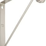 National Hardware S822-093 Shelf and Rod Bracket, 125 lb, Steel, Satin Nickel