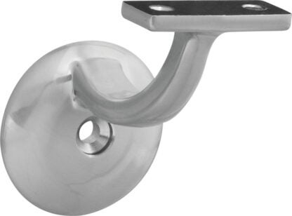 National Hardware N830-127 Handrail Bracket, 250 lb, Zinc, Satin Nickel