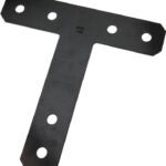 National Hardware 1161BC Series N266-471 T-Plate, 6 in L, 1-1/2 in W, 0.07 in Thick, Steel, Powder-Coated