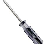 Vulcan SQ34 Screwdriver, S3 Drive, Square Drive, 8 in OAL, 4 in L Shank, Plastic Handle, Transparent Handle