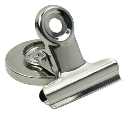 Vulcan HBJ-002 Magnetic Clip, 1-3/16 in W x 1-3/8 in H in Dia, 1.5 in L, 1.188 in W, Silver Sells in Quantity of 60