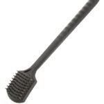 Omaha BBQ1010 Grill Brush with Scraper, 3 in L Brush, 2-1/2 in W Brush, Stainless Steel Bristle, Stainless Steel Bristle