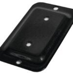 Pylex Fixplak 11008 Post Connector Plate, Steel, Black, Powdered, For: 2 x 3 in Post