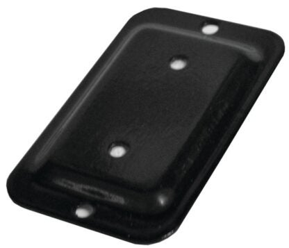 Pylex Fixplak 11008 Post Connector Plate, Steel, Black, Powdered, For: 2 x 3 in Post