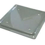 Pylex Fixplak 11010 Post Connector Plate, Khaki, Powdered, For: 6 x 6 in Post