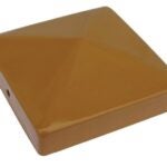 Pylex 12035 Post Cap, 4 in L, 4 in W, Steel, Cedar, Powder-Coated