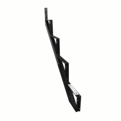 Pylex 13904 Stair Riser, 37-1/2 in H, 40 mm L, 60 mm W, Steel, Black, Baked Powder-Coated Sells in Quantity of 2