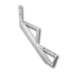 Pylex 14022 Stair Riser, 18-1/8 in L, 40 in W, Aluminum, White, Powdered Sells in Quantity of 2