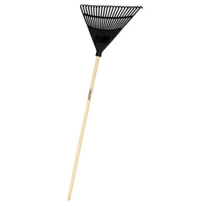 Landscapers Select 34591 EP22OR Lawn/Leaf Rake, Poly Tine, 22-Tine, Hardwood Handle, 48 in L Handle Sells in Quantity of 6