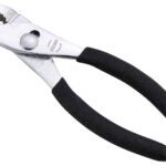 Vulcan JL-NP001 Slip Joint Plier, 6 in OAL, 1 in Jaw Opening, Black Handle, Non-Slip Handle, 1 in W Jaw, 7/8 in L Jaw Sells in Quantity of 40