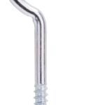 ProSource LR313 Ceiling Hook, 50 lb Working Load, Steel, Silver, Zinc Sells in Quantity of 20