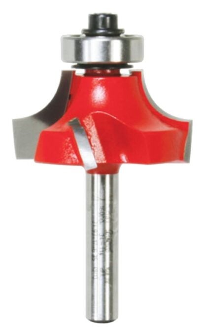 Freud 34-114 Router Bit, 1/2 in Dia, 1-3/8 in Dia Cutter, 2-3/16 in OAL, 1/4 in Dia Shank, 4-Cutter, Carbide