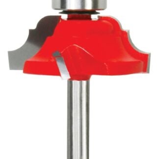 Freud 38-352 Router Bit, 1-5/8 in Dia Cutter, 2-5/16 in OAL, 1/4 in Dia Shank, 4-Cutter, Carbide