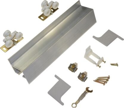 Johnson Hardware 2610F721 Door Hardware Set, Steel, Zinc Dichromate, Wall Mounting