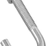 National Hardware 2195BC Series N232-918 J-Bolt, 5/16-18 Thread, 2 in L Thread, 3 in L, 160 lb Working Load, Steel, Zinc Sells in Quantity of 10