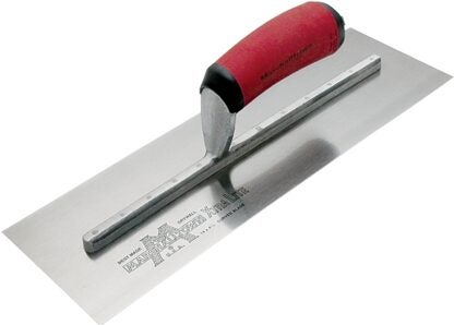 Marshalltown DuraSoft Series 12SD Drywall Trowel, 4-1/2 in W Blade, 11 in L Blade, HCS Blade, Curved Handle