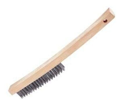 Hyde Richard Series 03252 Wire Brush, 1 in L Trim, Carbon Steel Bristle