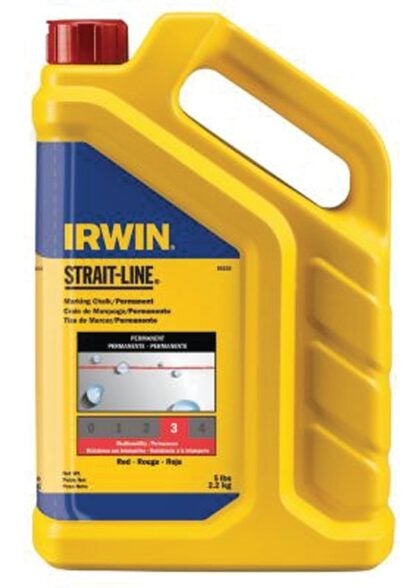 IRWIN 65102 Marking Chalk Refill, Red, Permanent