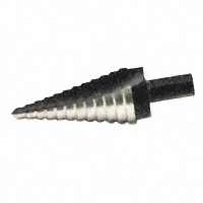 IRWIN Unibit 10232 Step Drill Bit, 3/16 to 1/2 in Dia, 1-Flute, 1/4 in Dia Shank, Hex Shank