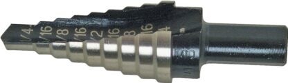 IRWIN Unibit 10233 Step Drill Bit, 1/4 to 3/4 in Dia, 1-Flute, 3/8 in Dia Shank, Hex Shank