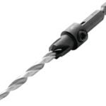 IRWIN 1882630 Drill Bit, 7/64 in Dia, 3-3/8 in OAL, Countersink, 4-Flute, 1/4 in Dia Shank