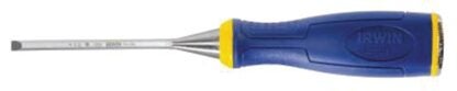 IRWIN 1768772 Construction Chisel, 1/4 in Tip, 3-5/8 in OAL, HCS Blade, Ergonomic Handle