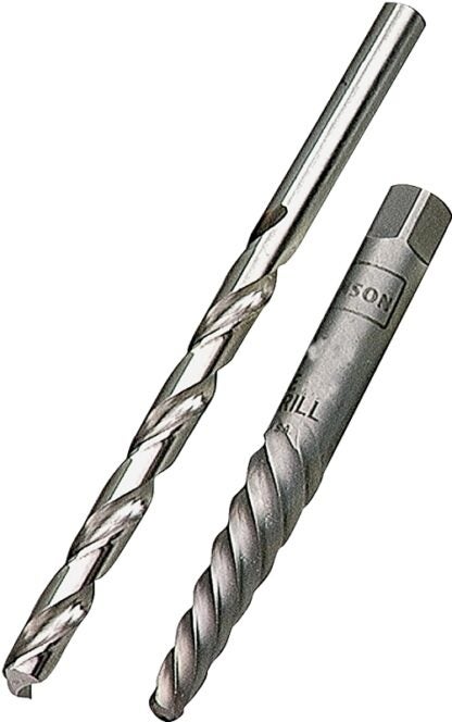 IRWIN 53701 Extractor and Drill Bit Set, Spiral Flute, HSS