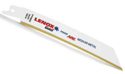 Lenox Gold 21069618GR Reciprocating Saw Blade, 3/4 in W, 6 in L, 18 TPI