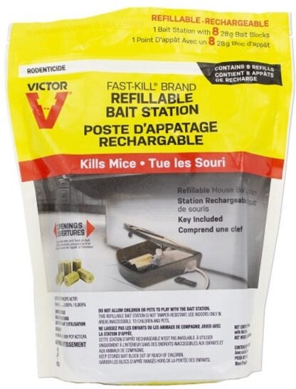 Victor Fast-Kill M922CAN Refillable Mouse Poison Bait Station