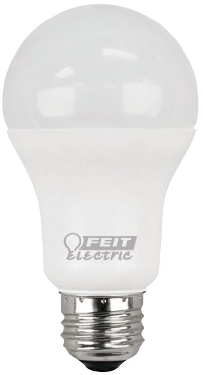 Feit Electric A1600/827/10KLED/2 LED Lamp, General Purpose, A19 Lamp, 100 W Equivalent, E26 Lamp Base, White