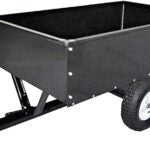 Vulcan YTL-003-147 Dump Cart, 1500 lb, 58 in L x 14 in W x 34 in H in Deck, Steel Deck, 2-Wheel, Pneumatic Wheel