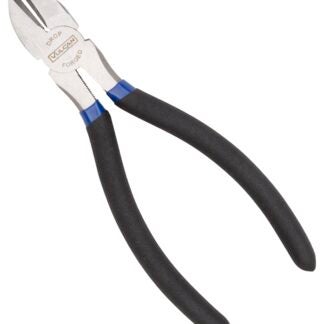 Vulcan JL-NP014 Diagonal Cutting Plier, 6 in OAL, 1.2 mm Cutting Capacity, 0.75 in Jaw Opening, Black/Blue Handle