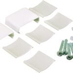 Wiremold NMW910 Raceway Accessory Pack, Metallic, Plastic, White, For: NM1 Wire Channels