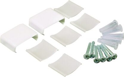 Wiremold NMW910 Raceway Accessory Pack, Metallic, Plastic, White, For: NM1 Wire Channels