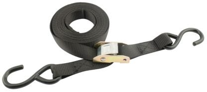 Erickson 51200 Cam Buckle Strap, 1 in W, 15 ft L, 250 lb Working Load, Nylon, Black