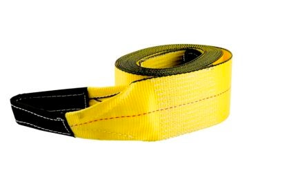 Erickson 59705 Tow Strap, 20,000 lb, 4 in W, 30 ft L, Loop End, Nylon/Polyester, Yellow