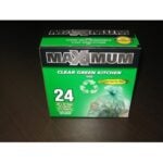 Maximum 26624 Recycling Bag, Clear Green