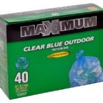 Maximum 26040 Recycling Bag, Clear Blue